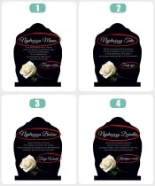 Znicz solarny Kwiaty na tabliczce UV — NY-O2