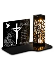 Znicz solarny Wycięty Jezus — GZ-O4