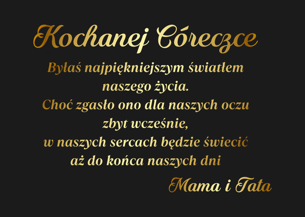 Od Kogo Dla Kogo Byłaś najpiękniejszym światłem…